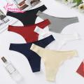 Muses Mall Women Thong Underwear Ice Silk Thong Panties Breathable Comfortable Low-rise Briefs for Women in Southeast Asia Women Ice Silk Panties. 