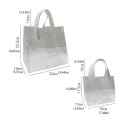 【ALLGOOD】 Birthday Gifts Bags Ins Purse Wallets Lipstick Makeup Bags Travel Wash Bags Girls Shoulder Bags Storage Bags Shopping Bags Clear Tote Bags PVC Transparent Handbags Women Cosmetic Bags. 
