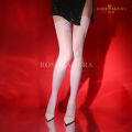 Silicone Stap Up Thigh High Stockings Barrel Silk Socks High Barrel Peacock Edge Oil Shining Pantyhose 8370. 