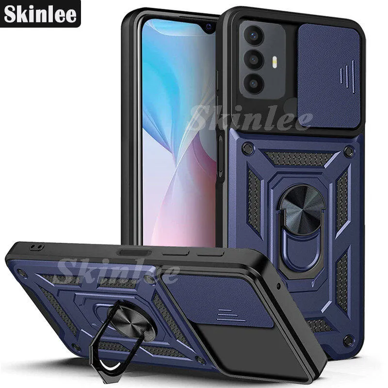 TJS For TCL 30 Z T602DL | TCL 30 LE Phone Case, With Tempered Glass Screen Protector Dual Layer Shockproof Drop Protection Cover Impact Case Alcatel 30z 30le Butterfly TJS For TCL 30 Z T602DL | TCL 30 LE Phone Case, With Tempered Glass Screen Protector Dual Layer Shockproof Drop Protection Cover Impact Case Alcatel 30z 30le Butterfly