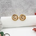 Gold Plated Derana Earrings White Stone For Women Stylish Design Girls. 