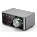 50W + 50W 100W Bluetooth 5.0 Amplifier Digital Audio Power Amp Class D USB AUX TF Home Theater HiFi Stereo Black. 