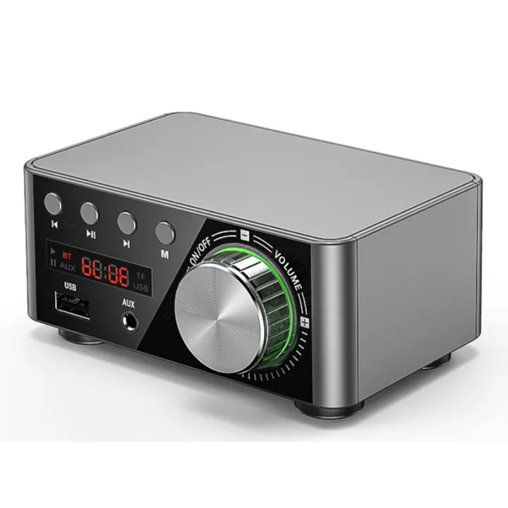 50W%20+%2050W%20100W%20Bluetooth%205.0%20Amplifier%20Digital%20Audio%20Power%20Amp%20Class%20D%20USB%20AUX%20TF%20Home%20Theater%20HiFi%20Stereo%20Black%20-%20Image%202