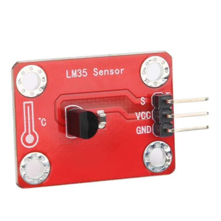 Convenient Analog Output LM35 Temperature Sensor 5V DC 4 Mounting Holes ...