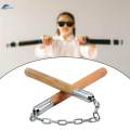 Martial Arts Nunchakus Kung Fu Trainer Nunchuck with Steel Chain for Fitness Taekwondo. 
