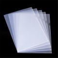 New L-shape A4 Clear Colorful Document Bag Paper File Folder Stationery School Office Case PP 6colors. 