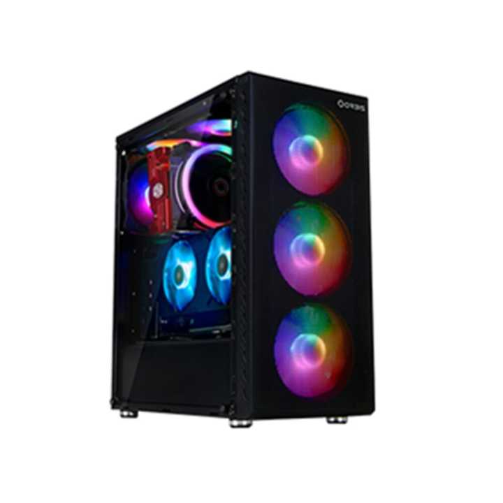 Orbis T130 RGB Gaming PC Case (4 Free RGB Cooling Fans)  Fantech casing  t 130