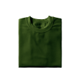 T Shirt Olive Green For Men Male Young Crew Neck Short Sleeves 100% Cotton The Nirmana. 