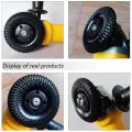 2X Grinder Wheel Disc 4 Inch Wood Shaping Wheel, Wood Grinding Shaping Disk for Angle Grinders with 5/8Inch Arbor. 
