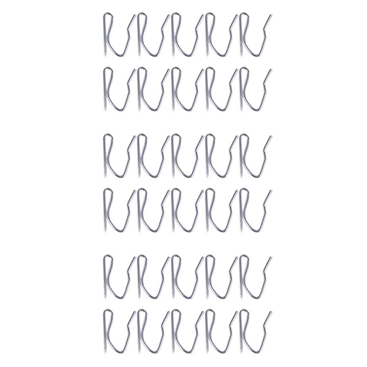 30Pcs Curtain Drapery Pin Hooks - Silvery