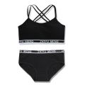 Girls Training Bras Panties Kids Cotton Underwear Sets Teens Students Bra Vest and Panties Wireless Girls Sports Bra 8-16Y. 