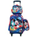 img School Trolley Bag for boys School Trolley Bag For Kids boys Student Rolling Backpack Bags. 