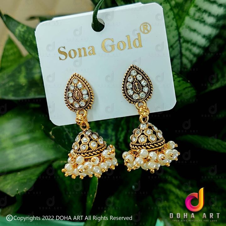 Gold%20small,%20cute%20Vel%20head%20with%20jimmiky%20drop%20earrings%20with%20white%20pearl%20fixed%20stone%20and%20pearl%20for%20girl%20and%20women%20-%20Image%202