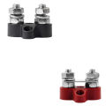 Terminal Block Studs M8 48V Junction Block Bus Bar Dual Heavy Duty Power Distribution Stud for Truck RV Boat,Black. 
