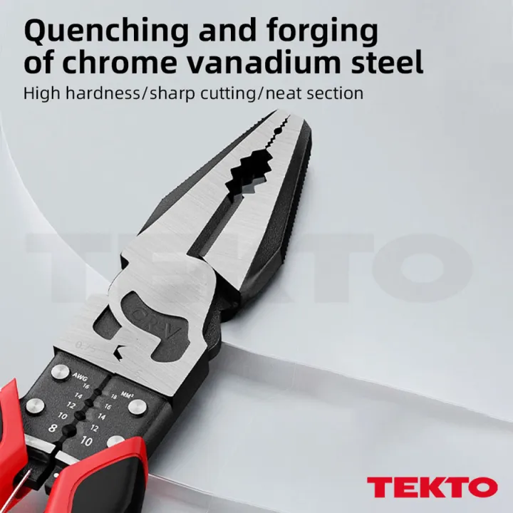 Multifunctional%209-in-1%20Universal%20Combination%20Cutting%20Plier%20Lineman%20Plier%20Spring%20Loaded%20Tool%20Wire%20Cutting%20Crimping%20Stripping%20Electrician%20Repair%20Labour-Saving%20Plier%20-%208.5"%20-%20Tekto%20-%20Image%205