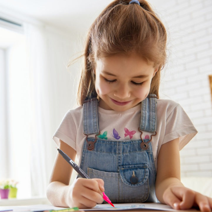 12%20Colors%20Dual%20Tip%20Brush%20Pens%20Art%20Markers%20Set%20Brush%20and%20Fine%20Tips%20Colored%20Pens%20for%20Children%20Adults%20Artists%20Drawing%20Sketching%20Coloring%20Calligraphy%20Hand%20Lettering%20Journaling%20Planner%20Art%20Projects%20-%20Image%205