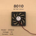 DC Brushless Fans Computer Case Cooling Fan 5V 12V 24V Sleeve Bearing CPU Cooling Fan with Two Lines Cologo. 