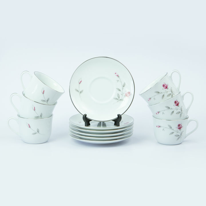 Dankotuwa Lasting Rose 12 Pcs Tea Set