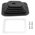 Car Shift Dust Cover Rubber Shifter Boot with Chrome Plate. 