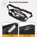 Vocoal Sport Waist Pouch Bag Men Cross Body Bag Zipper Chest Bags Women Phone Waist High Capacity Bag Water Resistant Adjustable Waist Pack for Travel Outdoor. 