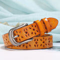 Ladies Belt Pin Buckle Women Hollow Faux Leather Belt. 