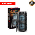 KTS 2060 Portable Bluetooth Karaoke Speaker Dual 6.5 Inch Wireless Speaker with Microphone JBL Party Box Type USB TF Card AUX FM RGB Lights Rechargeable Party Speaker JBL Style Bluetooth Speaker Party Box. 