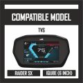 TVS RIDER DIGITAL Meter Panel Protector Screen Speedometer Guard Tempered Glass Digital Meter Screen 9H Instrument Cluster Protector. 