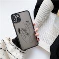 Line Art Sketch Flower Girl Protection Phone Case For iPhone 12 11 13 Pro MAX X XS XR SE 2 6s 7 8 Plus Hard Translucent Cover. 