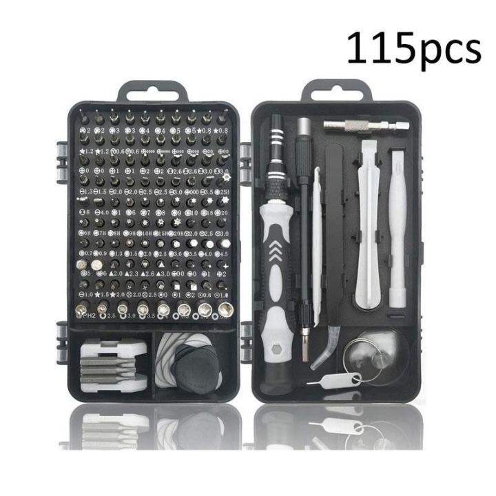115-in-1 Mini Magnetic DIY Repair Tool Kit – Precision Screwdriver Set for PC & Mobile
