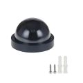 Smart Indoor/Outdoor Dummy Surveillance Camera Home Dome Waterproof Fake CCTV Security Camera with Flashing Red LED Lights. 