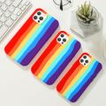 【ThinkWay】Rainbow Phone Case for iPhone 6 7 8 Plus X XR 11 12 Pro Max Silicone Color Drew Cute Back Cover Quality Colorful Protect Shell. 