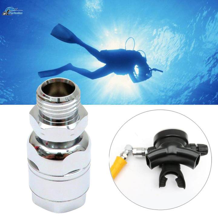 360 Degree Swivel Scuba Diving Second Stage Adapter Scuba Diving Equipment 22x46mm
