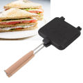 Breakfast Flip Pan, Double Sided Fast Heating Easy Cleaning Sandwich Frying Pan Multi Functional for Steak for Egg. 