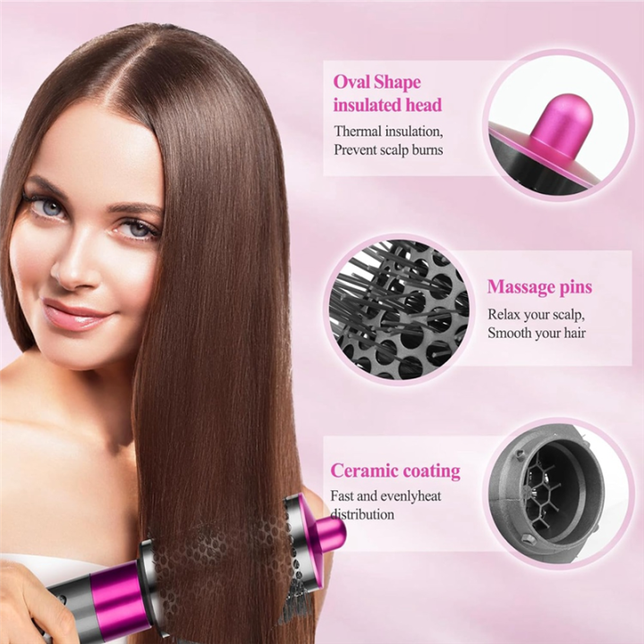 Cylinder Comb Fluffy Nozzle for Dyson Airwrap Hair Dryer Replacement ...