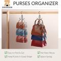 Purses Handbags Hangers, Purse Handbag Holder Metal Space Saving Hangers Bags Handbags Storage Organizer, Closet Organization. 
