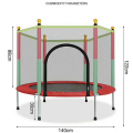 Trampoline Indoor With Protective Net For Adults Kids Jumping Bed Outdoor Exercise Fitness Equipment Flexible. 