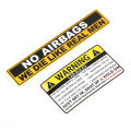 1 Pcs Decal Safety Warning Rules Decal PVC Car Stickers Auto NO AIRBAGS WE DIE LIKE REAL MEN for Car Audi Honda Toyota KIA. 
