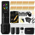 2025 New Ambition Seher Tattoo Set Adjustable 2.2-4.2mm Stroke Touch Screen Wireless Battery 2400mAh Tattoo Machine Kit for Body Artists. 