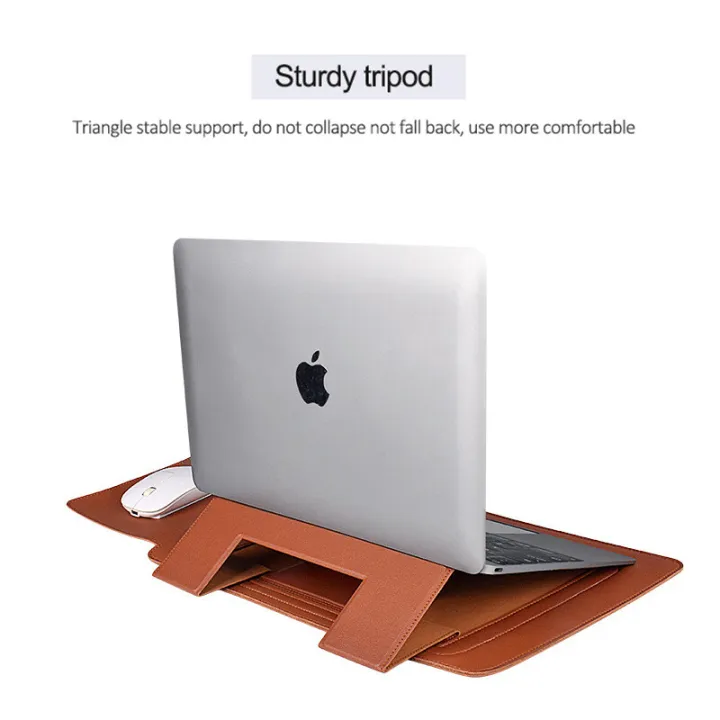 EverToner%20Stand%20Cover%20Soft%20PU%20Leather%20Laptop%20Sleeve%20For%20Macbook%20Air%20Pro%2013.3%2014.1%2015.4%20inch%20Laptop%20Bag%20Notebook%20Tablet%20Case%20For%20Xiaomi%20DELL%20-%20Image%206