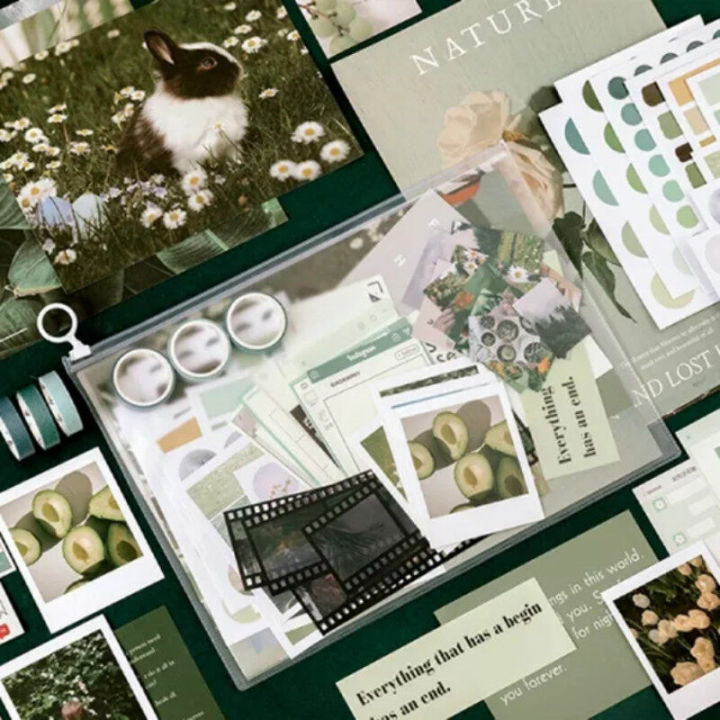 RHS%20Online%2064PCS%20Basic%20Material%20Set%20Stickers%20Tape%20Memo%20Paper%20Card%20Journal%20Planner%20Diary%20Scrapbook%20-%20Image%202