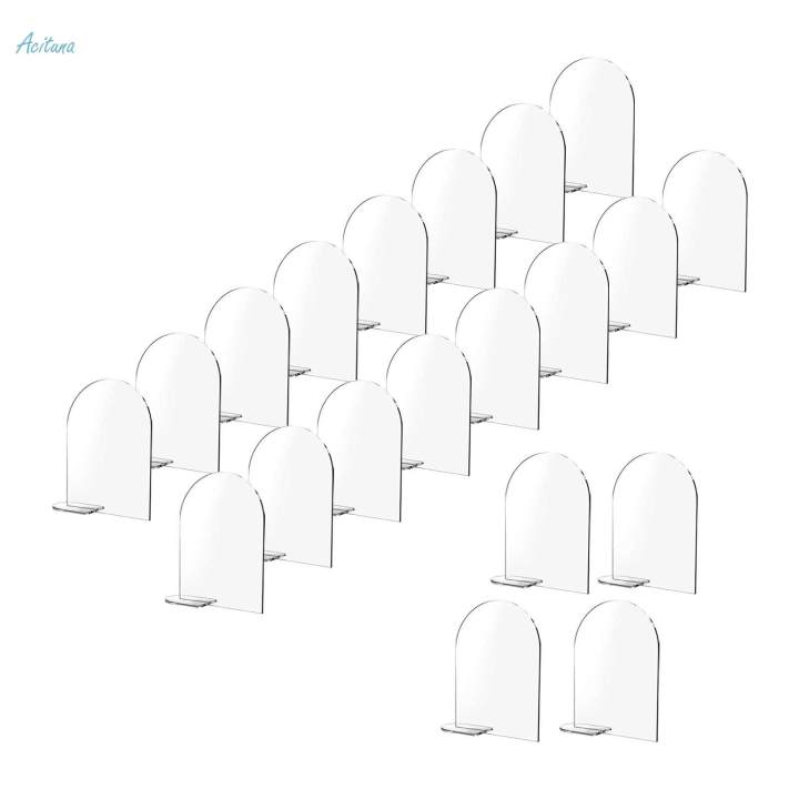 4x6%20inch%20Acrylic%20Signs%20Holder%20with%20Stand%20Menu%20Sign%20Arched%20Round%20Signs%20Place%20Cards%20for%20Weddings%20Food%20Buffet%20Office%20Birthday%20Party%20-%20Image%205