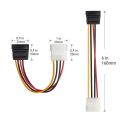 Sata Power Cable 4 Pin Molex to SATA Power Cable. 
