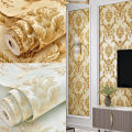 Luxury European Style Wallpaper Home Decor Floral Damask 3D Wall Paper Roll for Bedroom Living Room Embossed 3d Flower Wallpaper. 