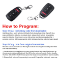 5 Universal 433 MHZ Cloning Remote Control Keychain Accessory Kit Duplicates Remote Controls Replacement Garage Door Opener. 