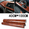 1 Roll Car Dashboard Panel High Glossy Wood Grain Vinyl Trim Film Maroon Sticker Decor Protector Car Interior Diy. 