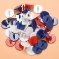 50 PCS Golf Ball Marker 18mm Random Color. 