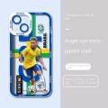 Football Player Neymar Kai Havertz Cristiano Ronaldo Messi Phone Case For Xiaomi Redmi Note 12 4G 12C 10C 9T A1 A2 Plus 9 Note 10 11 12 Pro 10S 11S 12S Case Cover Soft Clear TPU Lens Protection Square Silicone Transparent. 