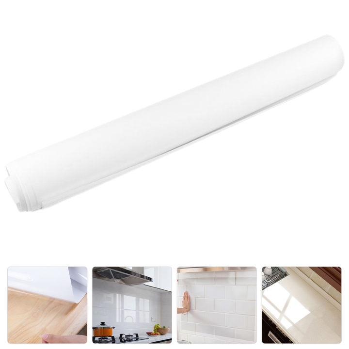 Kitchen Oil Proof Sticker Clear Wall Protector Transparent Backsplash ...