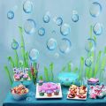 Under the Sea Themed Blue Green Mermaid Birthday Party 3 Rolls Crepe Paper Streamer Hanging Backdrop Baby Shower DIY Decorations. 