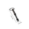 Metal Keychain Precision Engineered Racing Design Spring Style Coilover Keyring Automotive Themed Miniature Size Suspension Fob for Car Enthusiasts Motorsport Gifts Vehicle Accessory Lovers Key. 